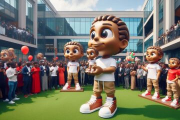 Kostum Maskot Perusahaan Karyawan